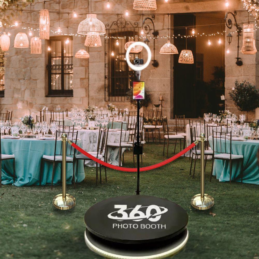 360 Photo Booth in a wedding reception