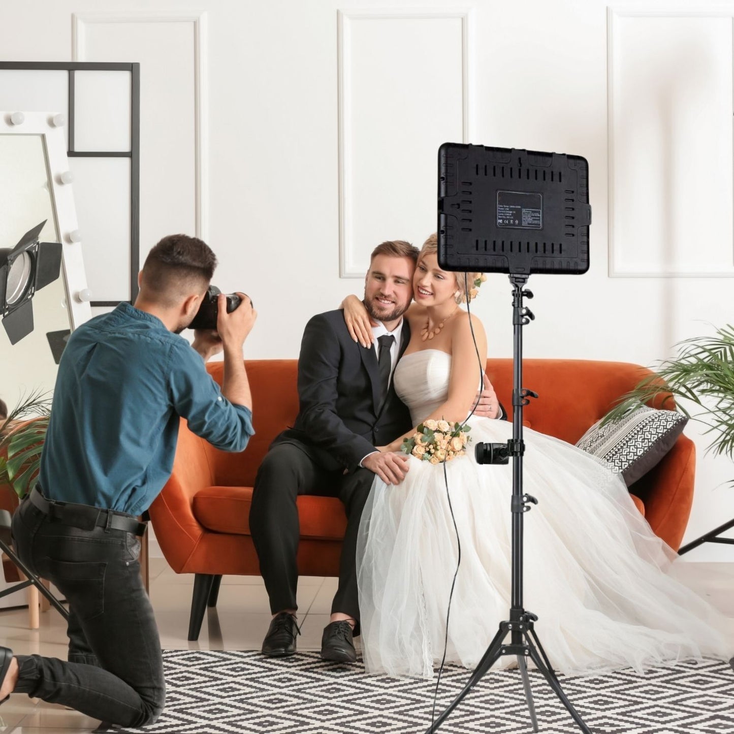 StudioPro Panel Lighting use by wedding photographer