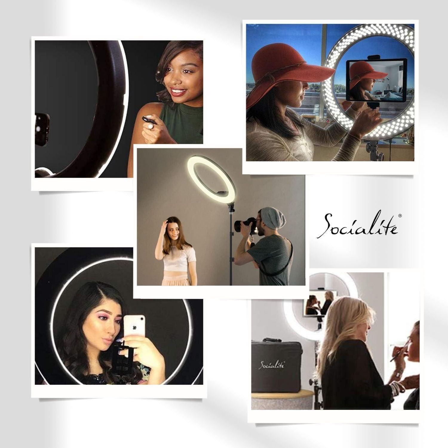 Ultra Elite 18 Ring Light Kit is used by content creators 