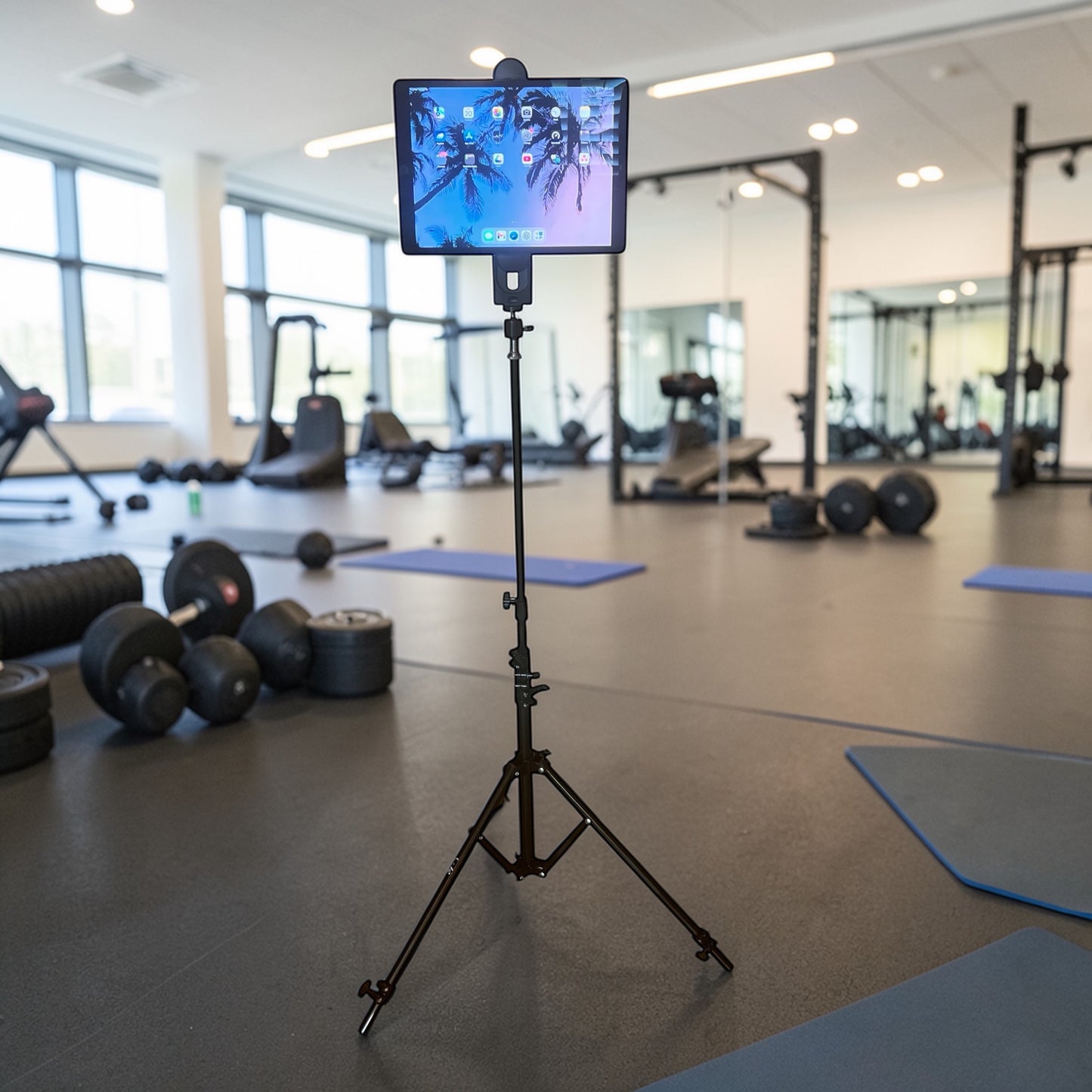 Socialite Elevate Heavy Duty iPad & Smartphone Tripod Stand with Carrying Case – Adjustable 18.9" to 8 Ft, 90° Ball Head Pivot, Universal Tablet & Phone Mount for Photography, Video, Live Streaming & Content Creation