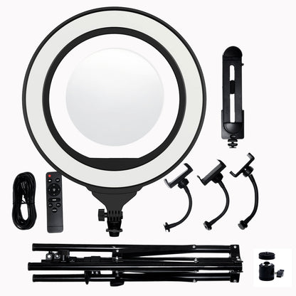 Ultra Elite 18 Ring Light Kit with Stand, iPad Mount, Phone Holders and Mirror