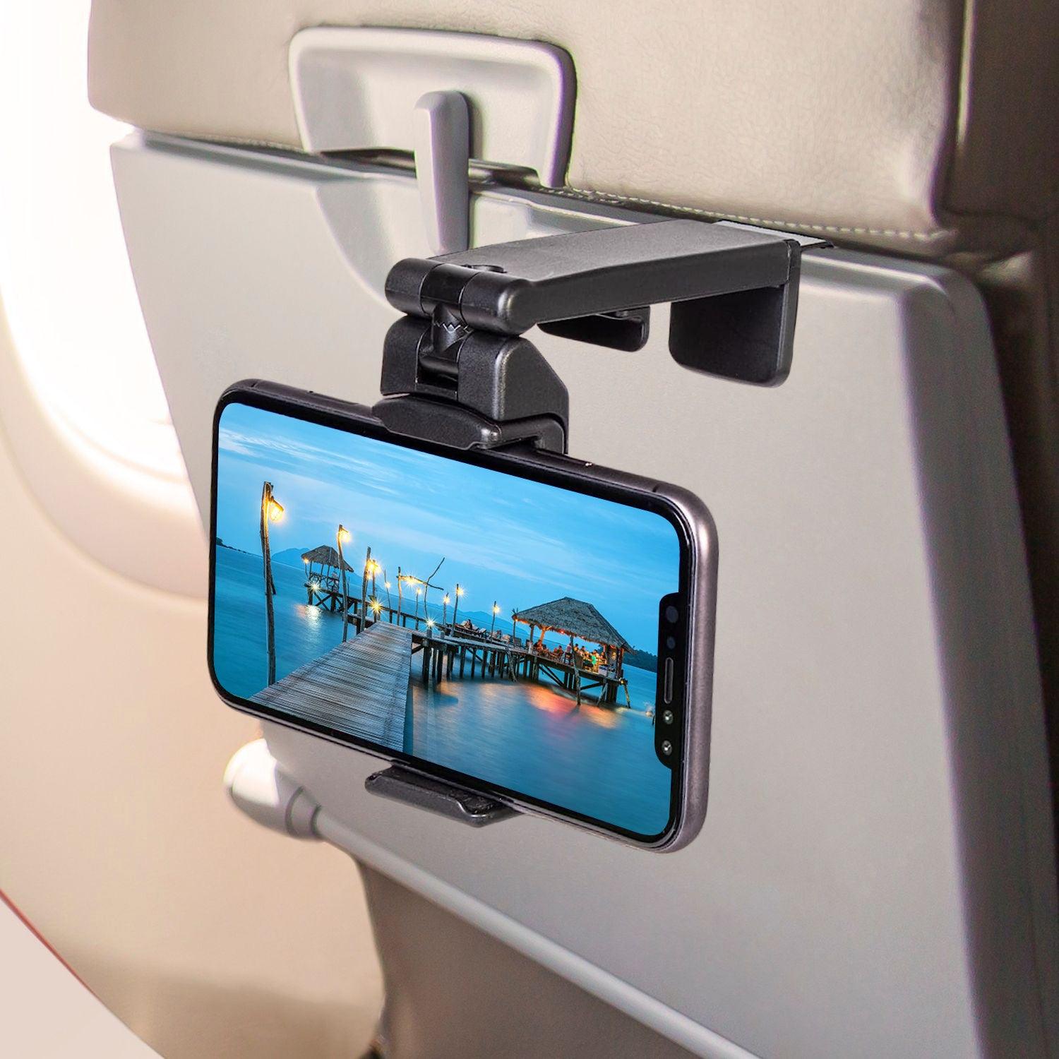 phone holder on plane