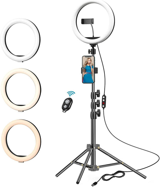 10" LED Ring Light Kit with stand