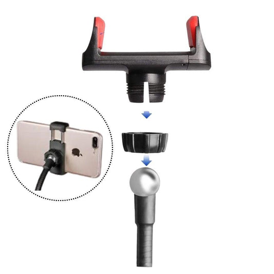 Replacement Phone Holder Mount for Clamp Ring Light Kit (Red)