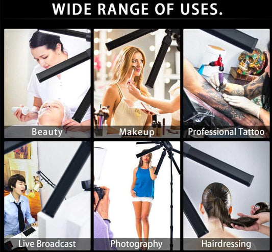 Use light for photography makeup or tattoo artists