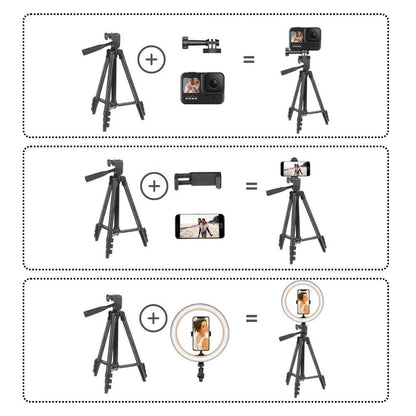 Different uses of camera tripod stand