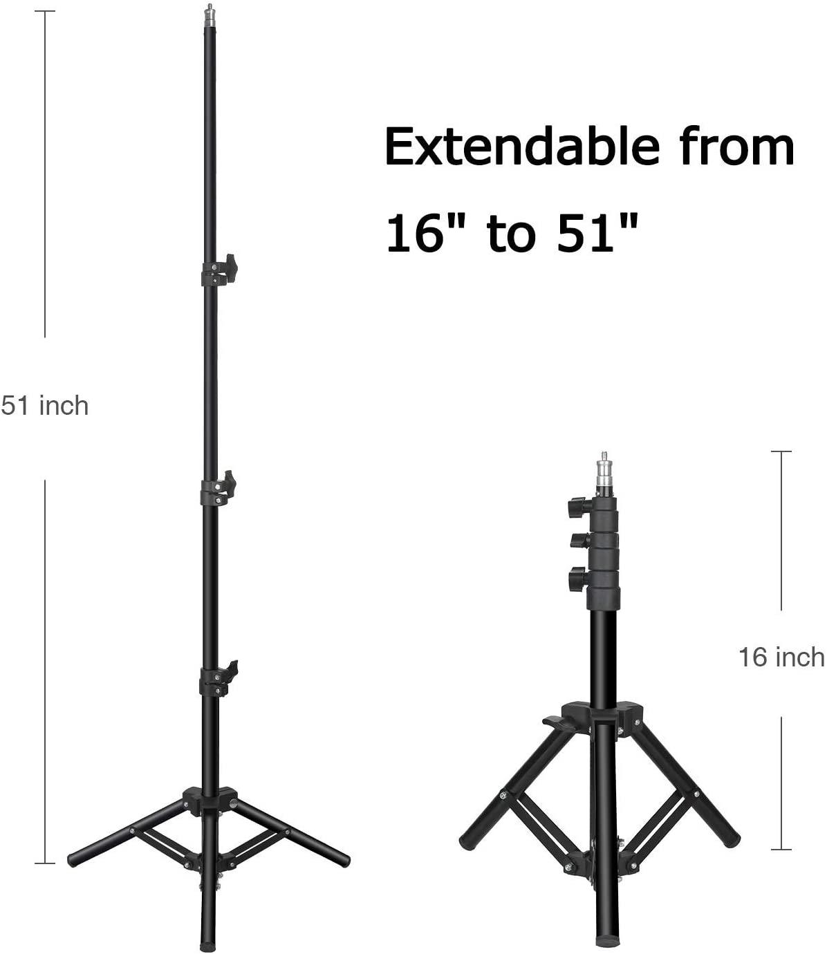 Extendable height of light stand