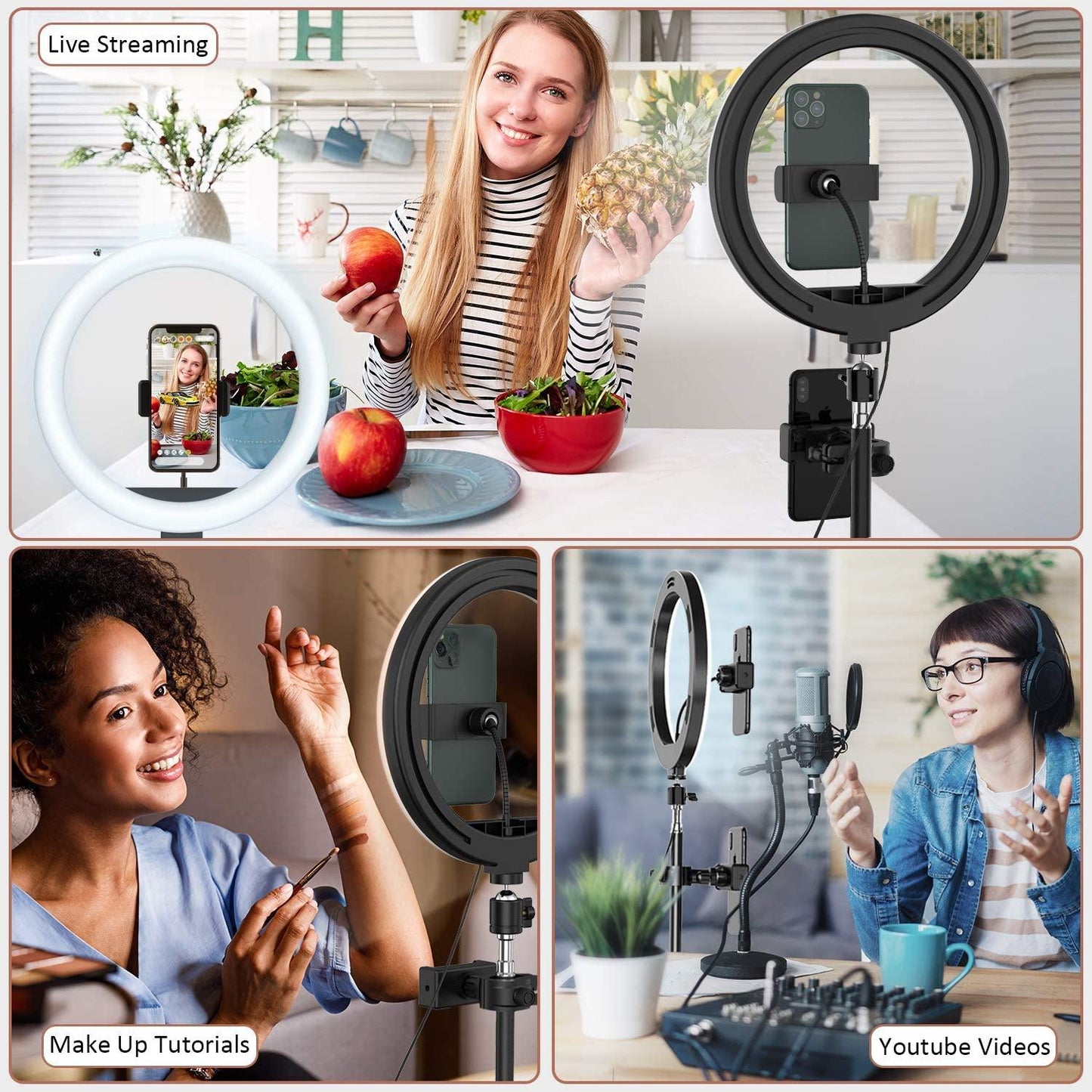 Ring light used to create content