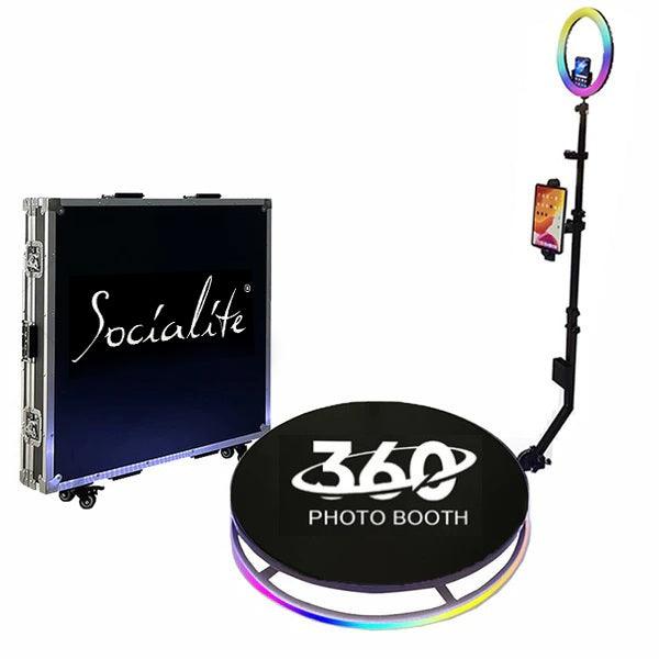 360 Photo Booth Remote Spinning Video Booth with Flight Case ...