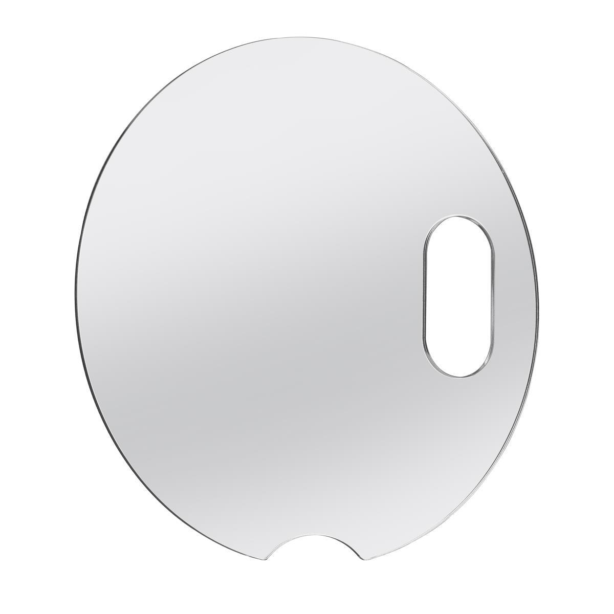 ring light mirror with peek a boo slot