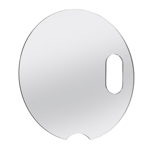 ring light mirror with peek a boo slot