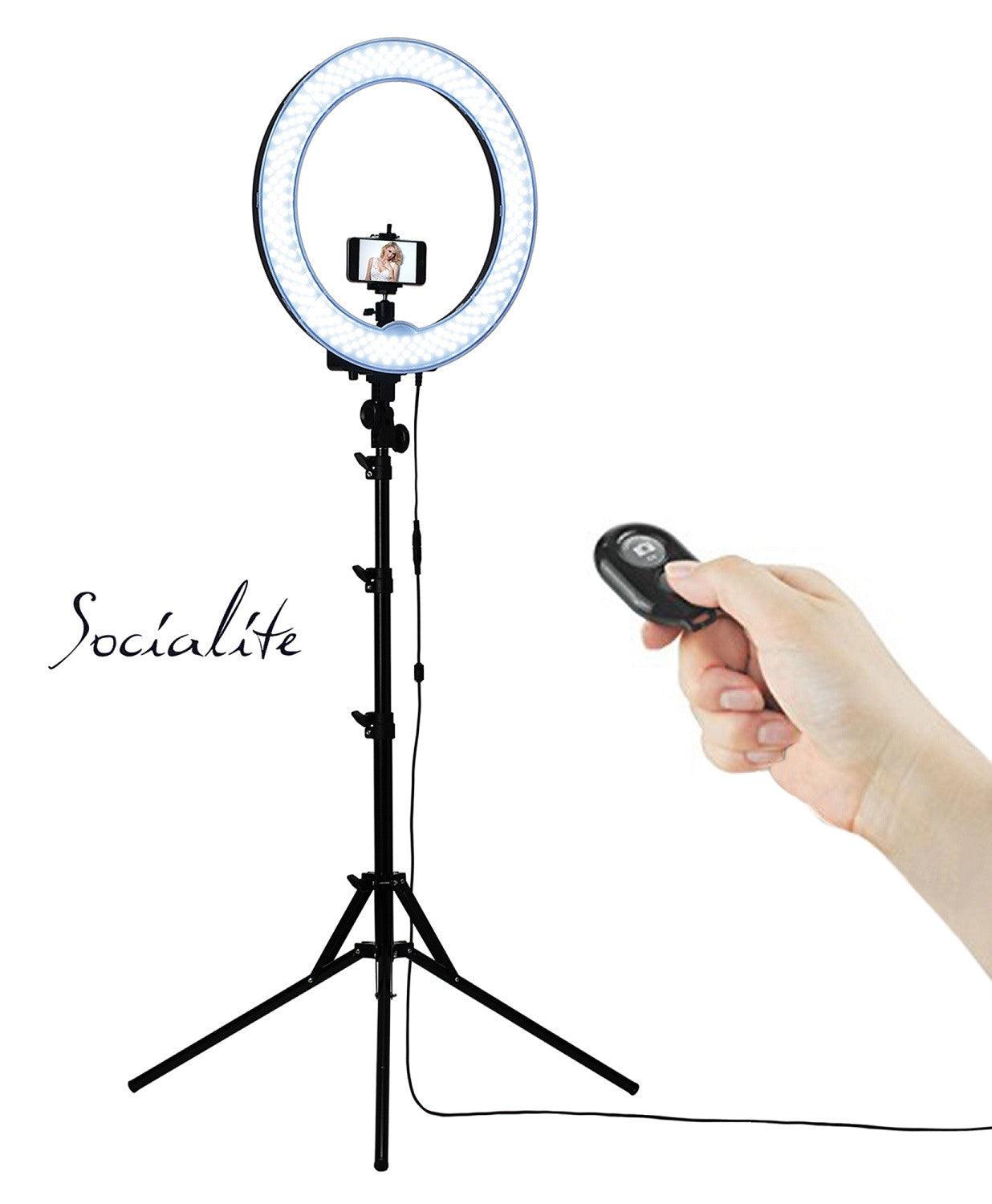 18 Inch Ring Light with stand - for Smartphone & Cameras – Socialite  Lighting